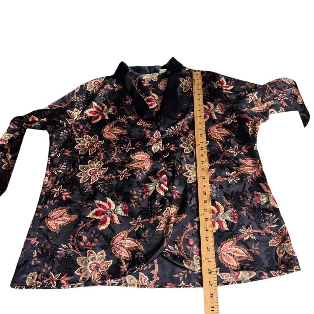 Vintage 90s Victorias Secret Gold Label Two Piece Floral Pajama Set Womens Large